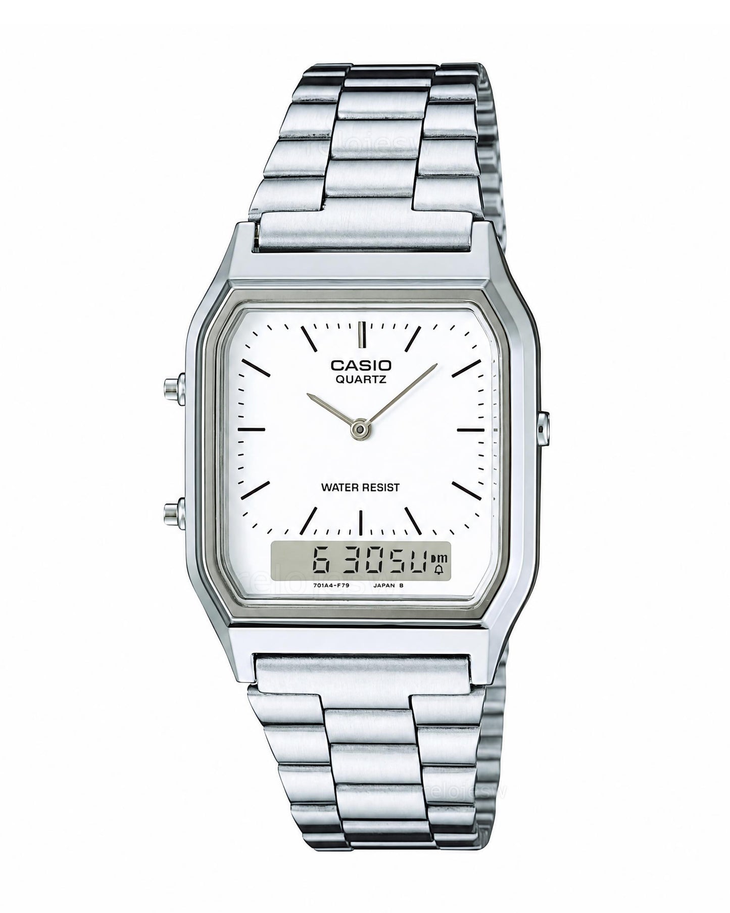 Reloj Casio Unisex Original Plateado AQ-230A-7DMQ