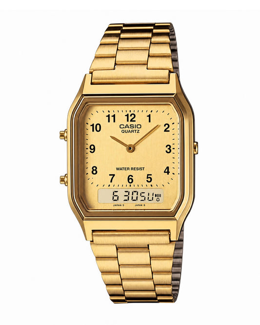 Reloj Casio Unisex Original Dorado AQ-230GA-9BMQ