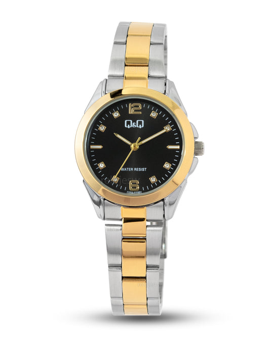 Reloj Q&Q Mujer Plateado Dorado C05A022Y