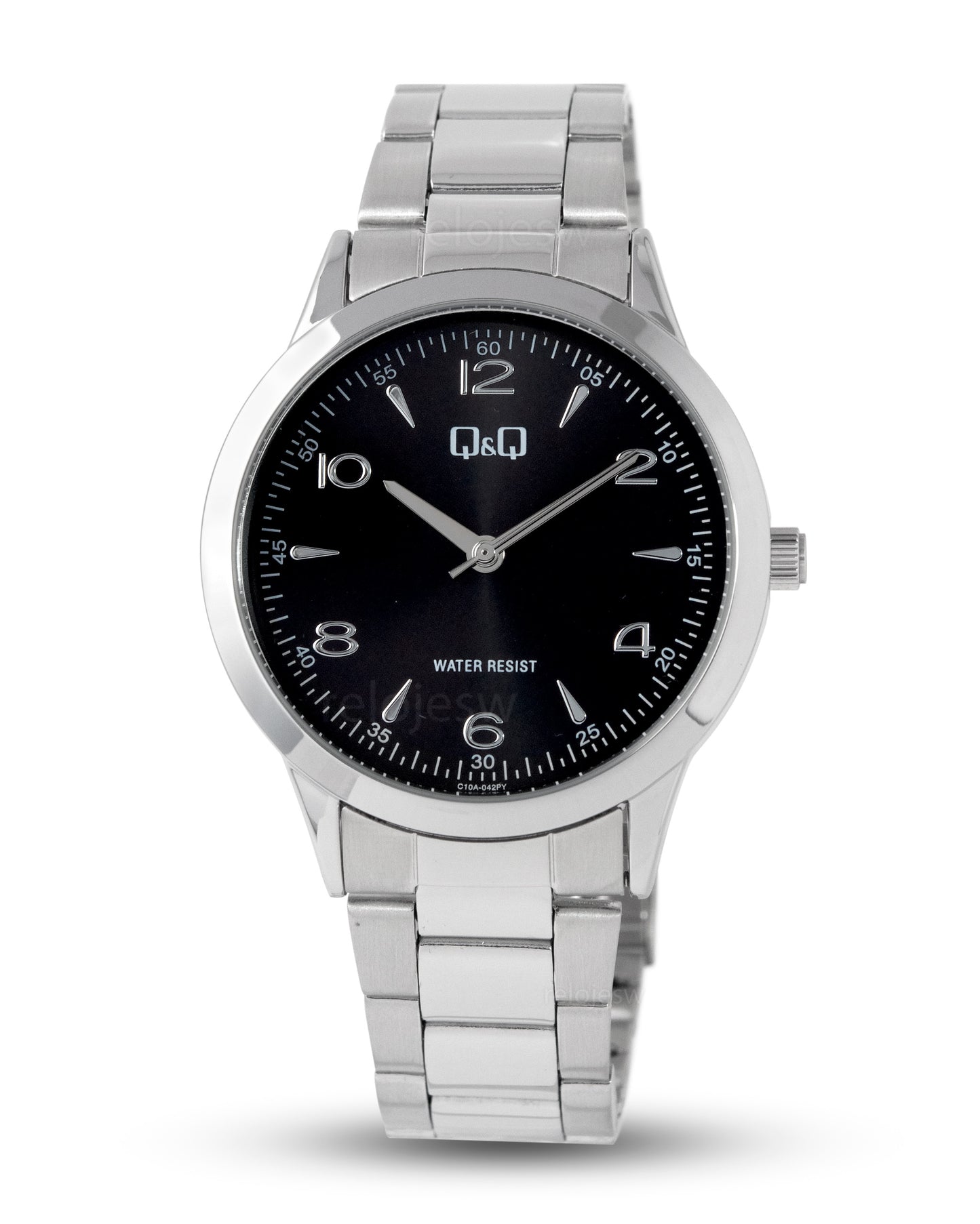 Reloj Q&Q Hombre Plateado C10A042Y