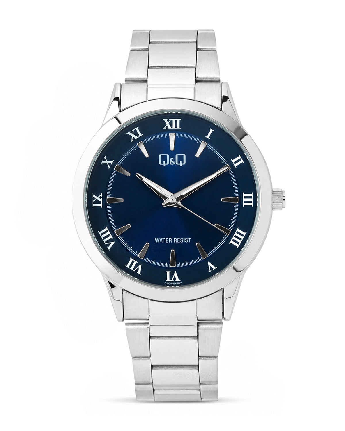 Reloj Q&Q Original Hombre Plateado C10A047Y