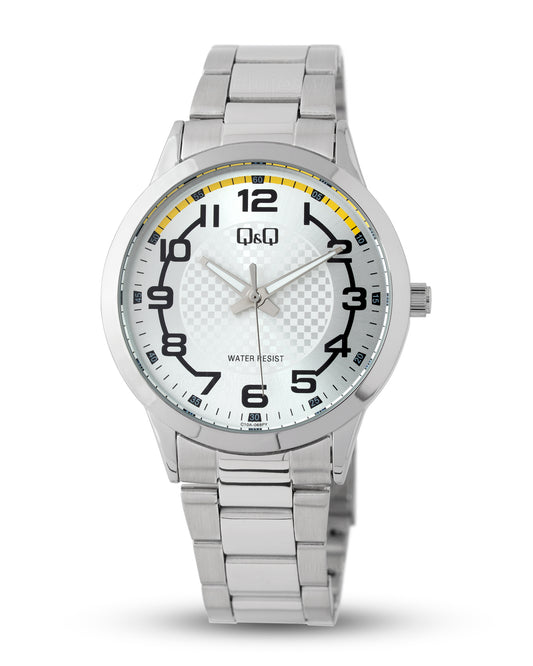 Reloj Q&Q Hombre Plateado C10A068Y