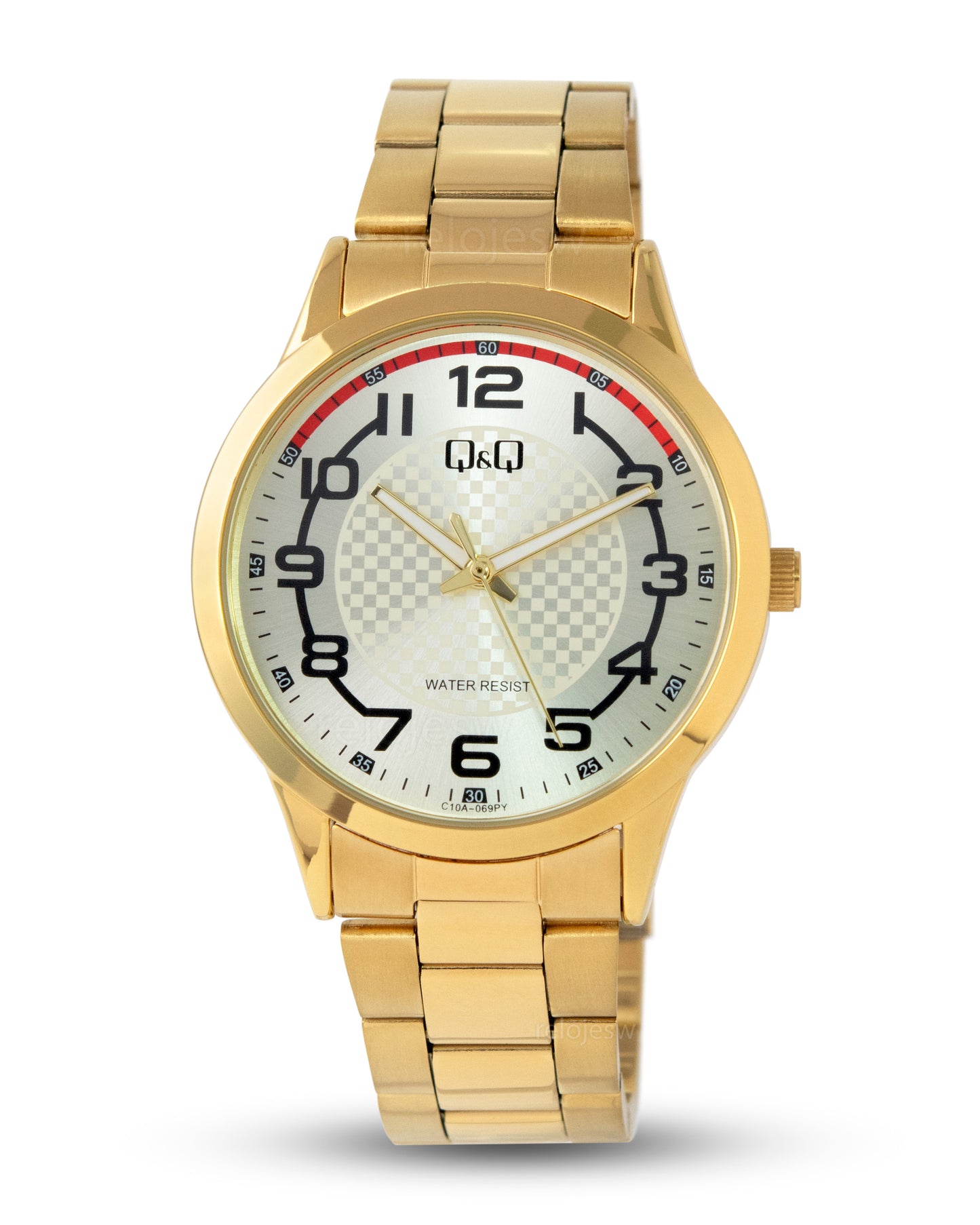 Reloj Q&Q Hombre Dorado C10A069Y