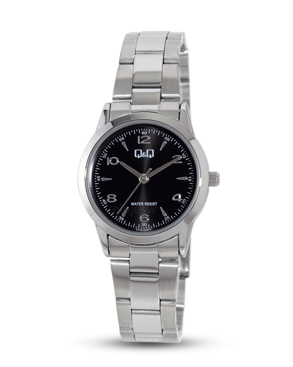 Reloj Q&Q Mujer Plateado Negro C11A026Y