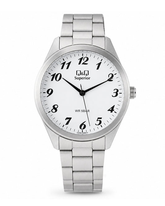 Reloj Q&Q Original Hombre Plateado C22A006Y