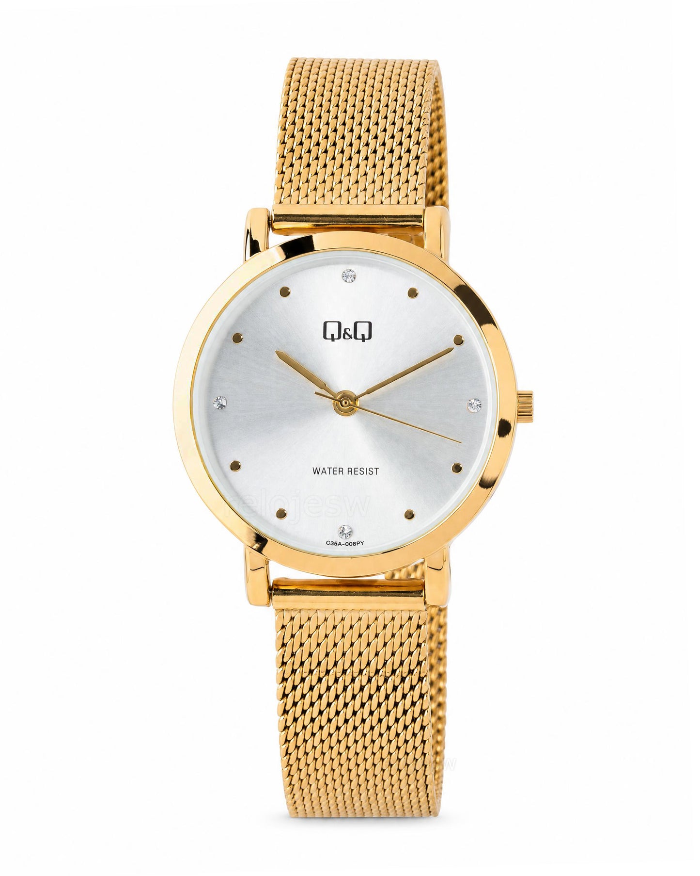 Reloj Q&Q Mujer Original Dorado C35A006Y