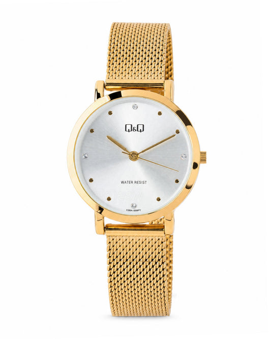 Reloj Q&Q Mujer Original Dorado C35A006Y