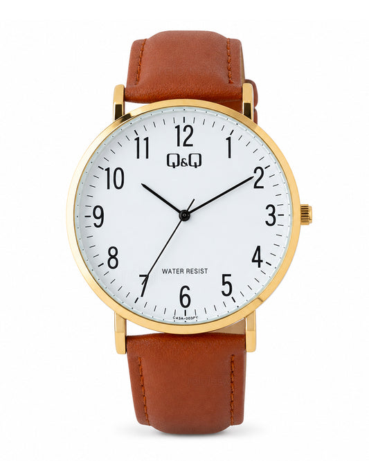 Reloj Q&Q Original Hombre Café C43A003Y