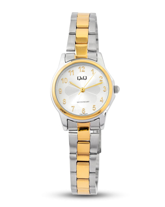 Reloj Q&Q Mujer Plateado Dorado C56A008Y