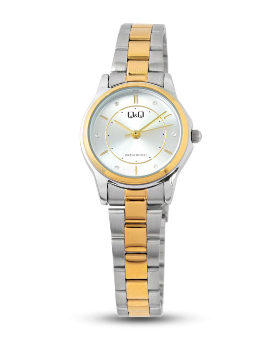 Reloj Q&Q Mujer Plateado Dorado C56A011Y