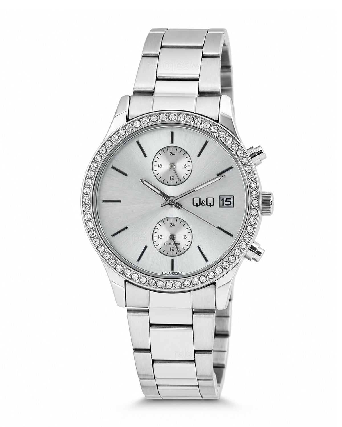 Reloj Q&Q Original Mujer Plateado C70A002Y
