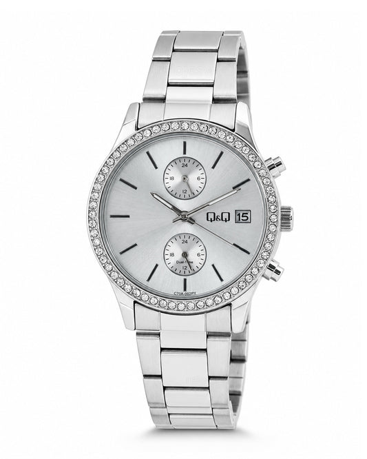 Reloj Q&Q Original Mujer Plateado C70A002Y