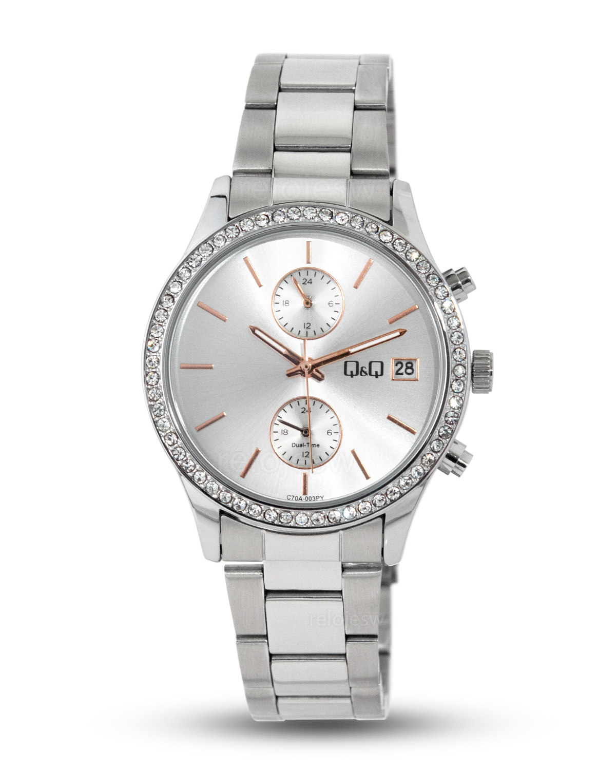 Reloj Q&Q Mujer Plateado C70A003Y