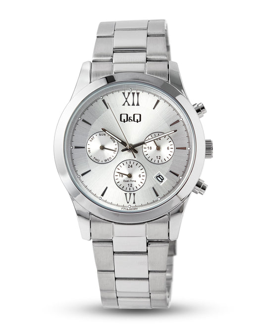 Reloj Q&Q Unisex Plateado C71A002Y