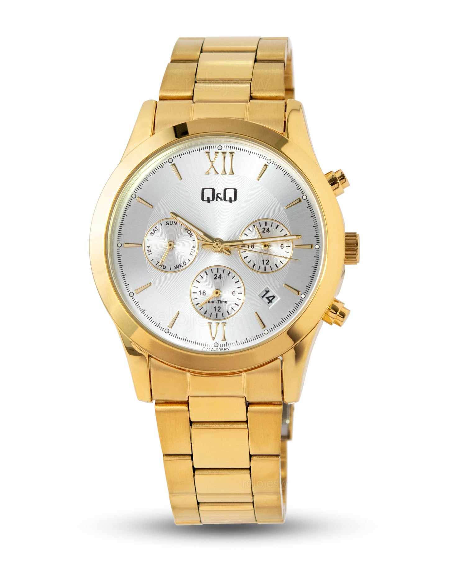 Reloj Q&Q Unisex Dorado C71A005Y