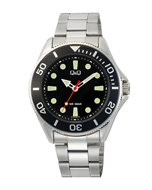 Reloj Q&Q Hombre Plateado C72A001Y