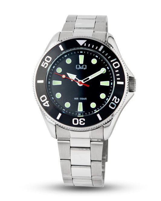 Reloj Q&Q Hombre Plateado C72A001Y