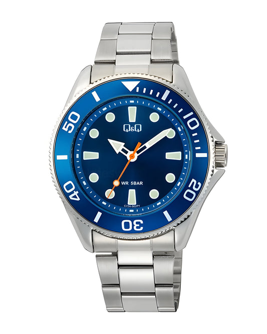 Reloj Q&Q Hombre Plateado C72A002Y