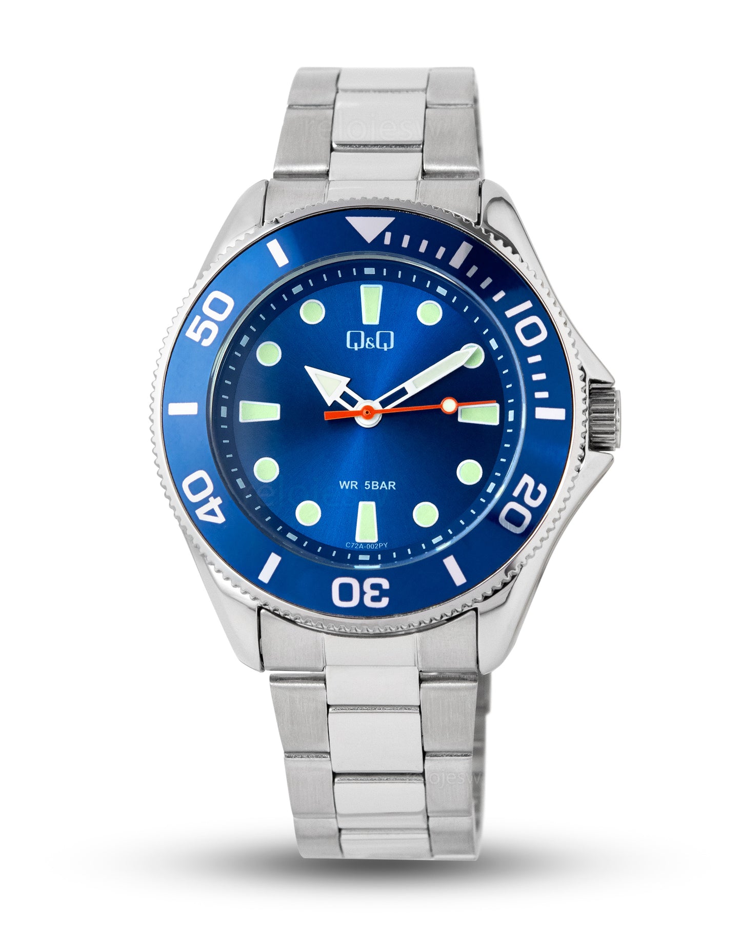 Reloj Q&Q Hombre Plateado C72A002Y