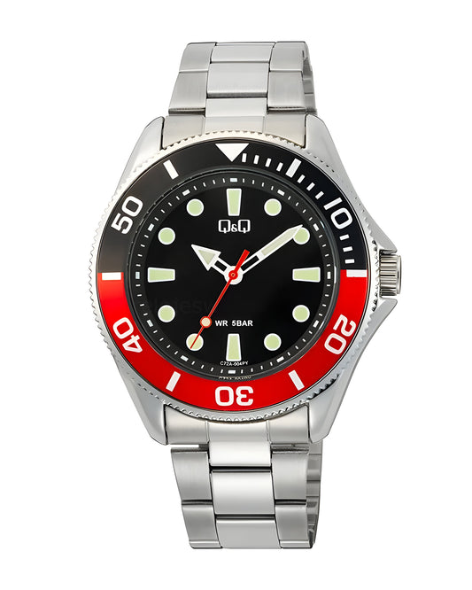 Reloj Q&Q Hombre Plateado C72A004Y