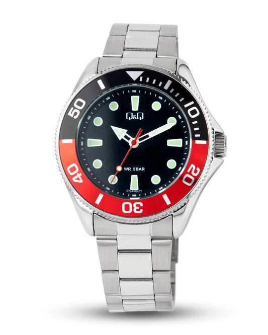Reloj Q&Q Hombre Plateado C72A004Y