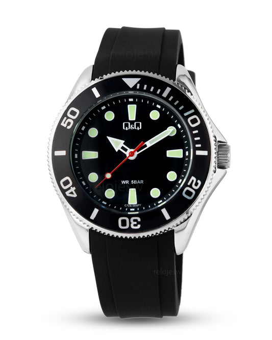 Reloj Q&Q Hombre Negro C72A005Y