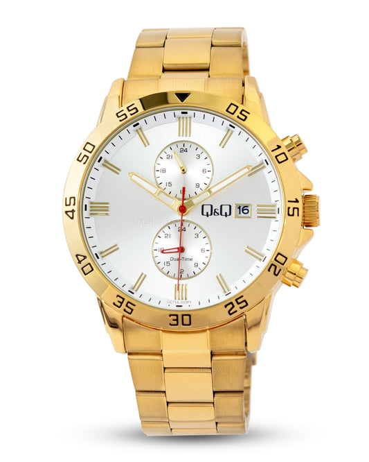 Reloj Q&Q Hombre Dorado C73A003Y