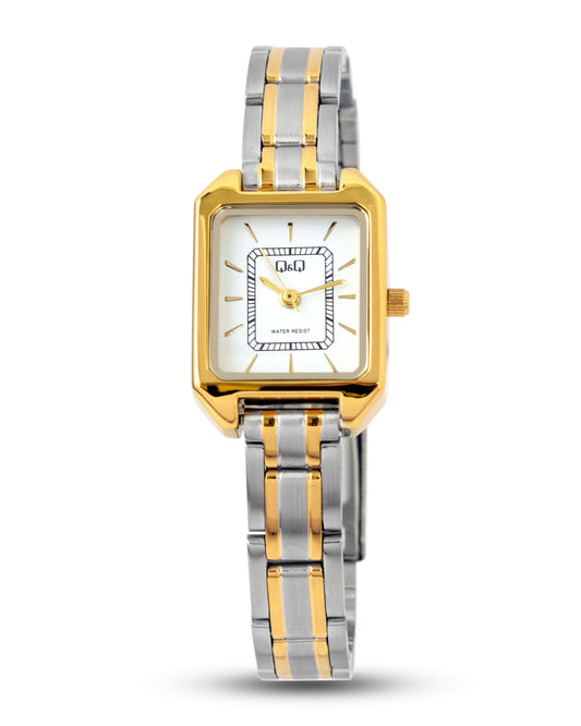 Reloj Q&Q Mujer Plateado Dorado C76A003Y