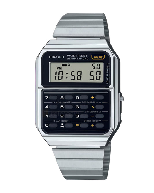 Reloj Casio Hombre Original Plateado CA-500WE-1A