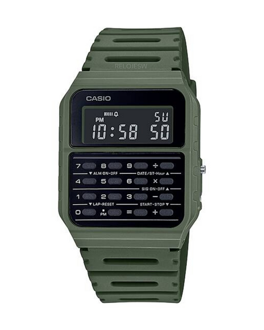 Reloj Casio Calculadora Hombre Verde CA-53WF-3B