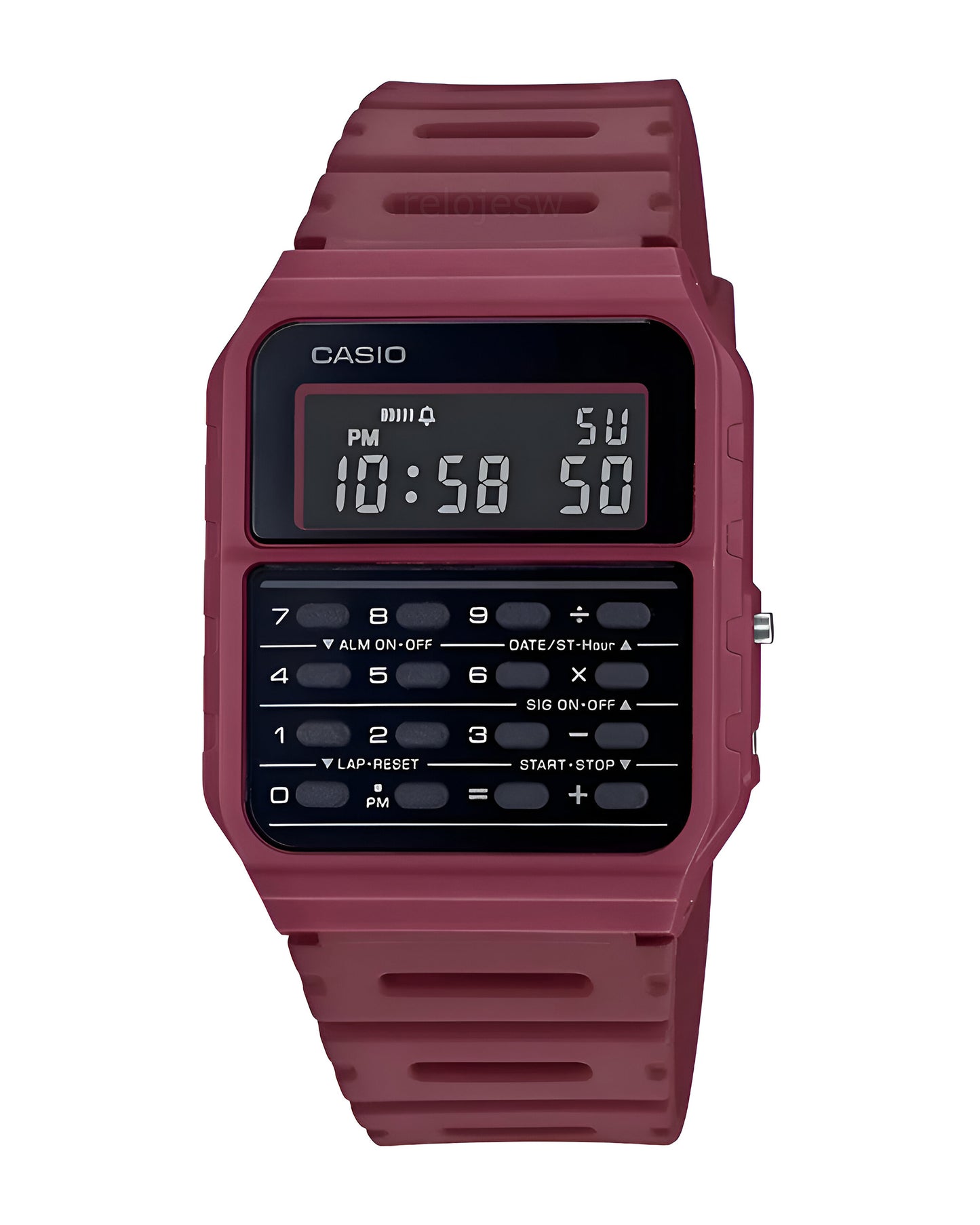 Reloj Casio Hombre Rojo CA-53WF-4B