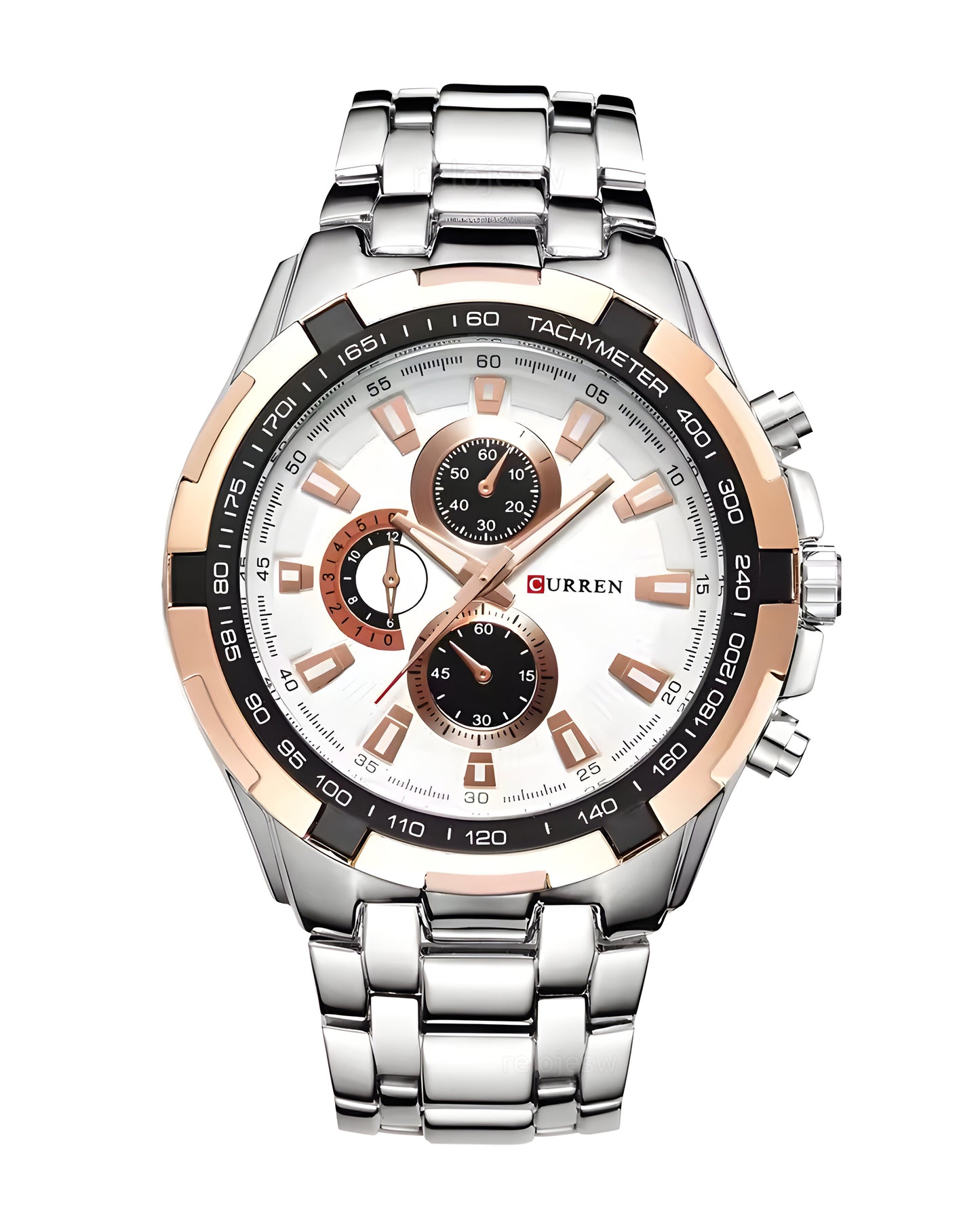 Reloj Curren Hombre Plateado CU8023-PLOR