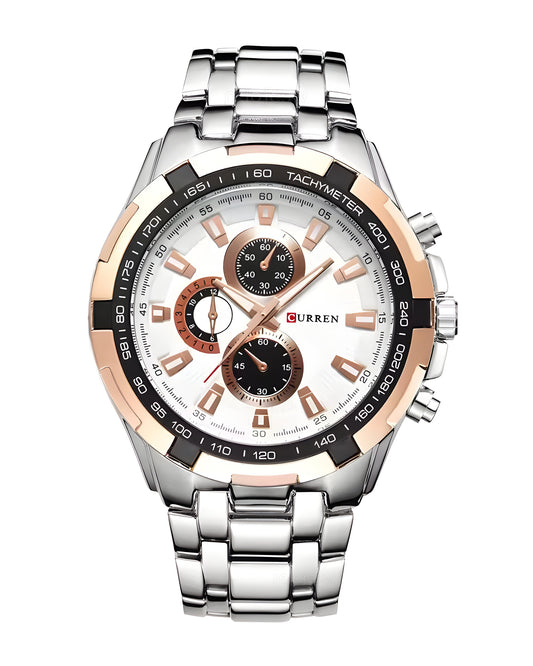 Reloj Curren Hombre Plateado CU8023-PLOR