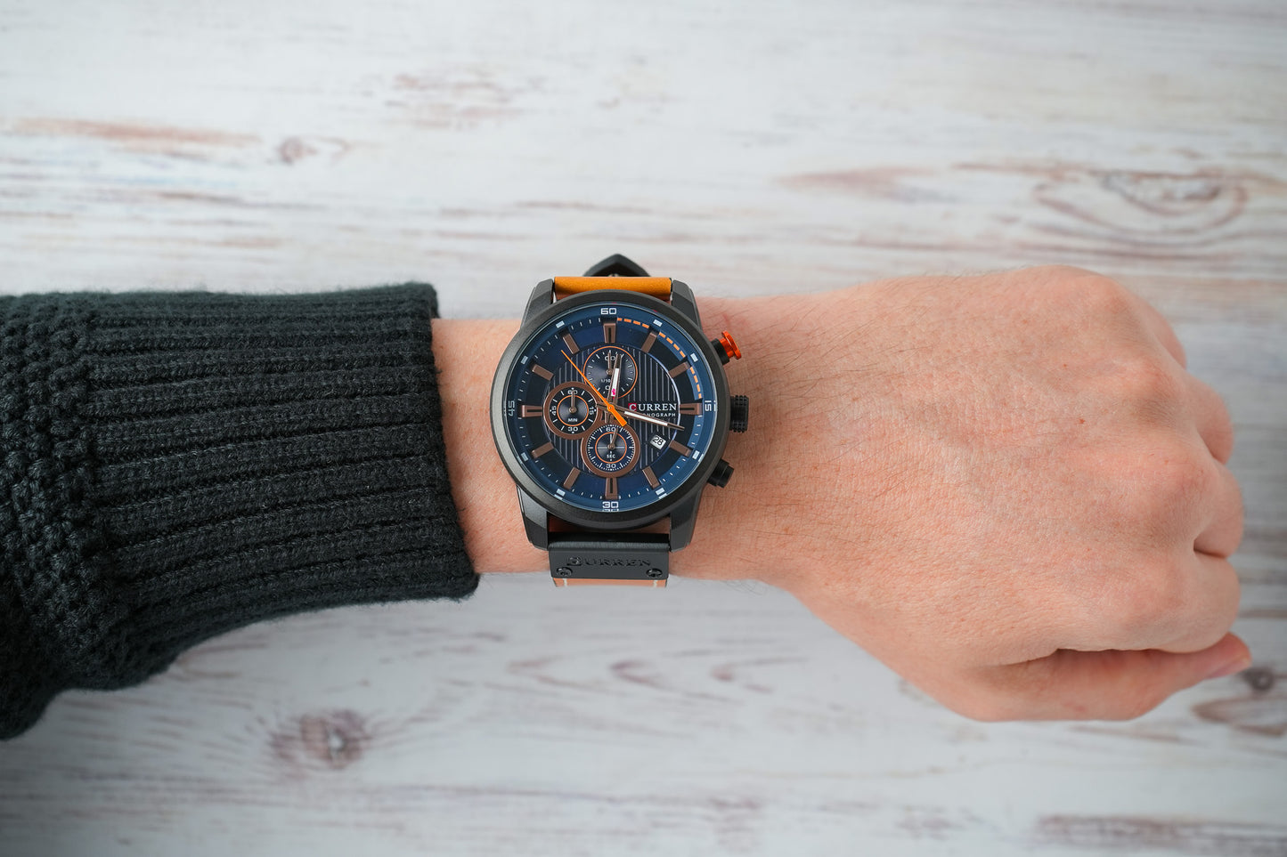 Reloj Curren Hombre Original Café CU8291-CFNE