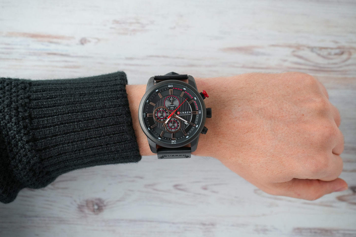 Reloj Curren Hombre Original Negro CU8291-NENE