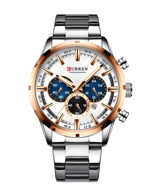 Reloj Curren Hombre Plateado CU8355-PLOR