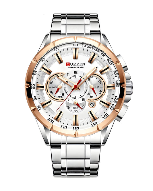 Reloj Curren Hombre Plateado CU8363-PLOR