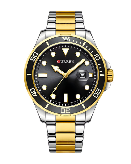 Reloj Curren Hombre Plateado y Dorado CU8388-BINE
