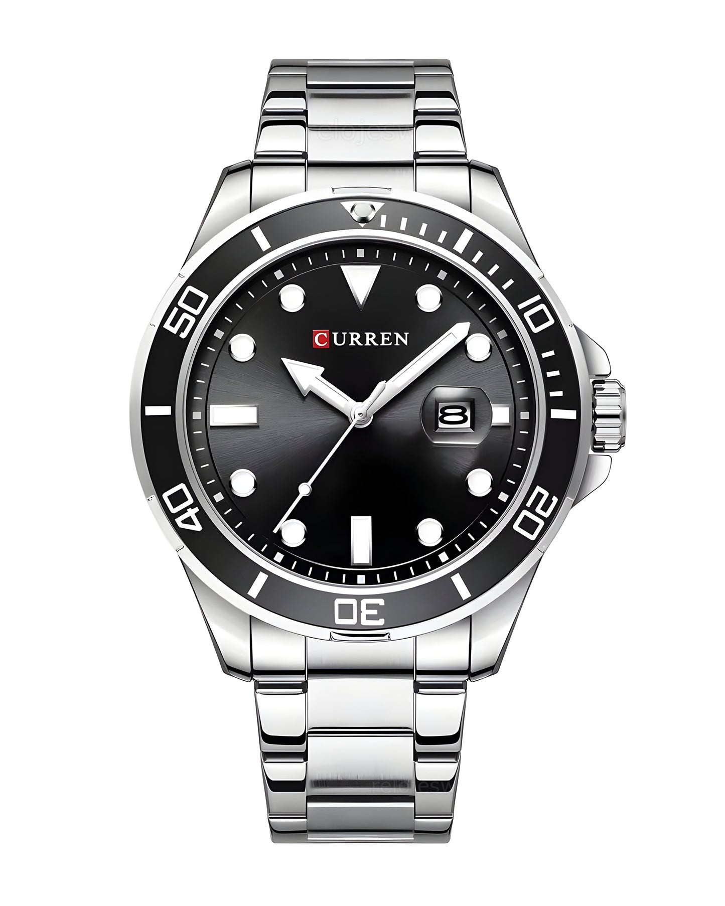 Reloj Curren Hombre Plateado CU8388-PLNE