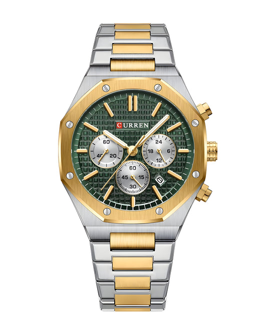 Reloj Curren Hombre Plateado y Dorado CU8440-BIVE