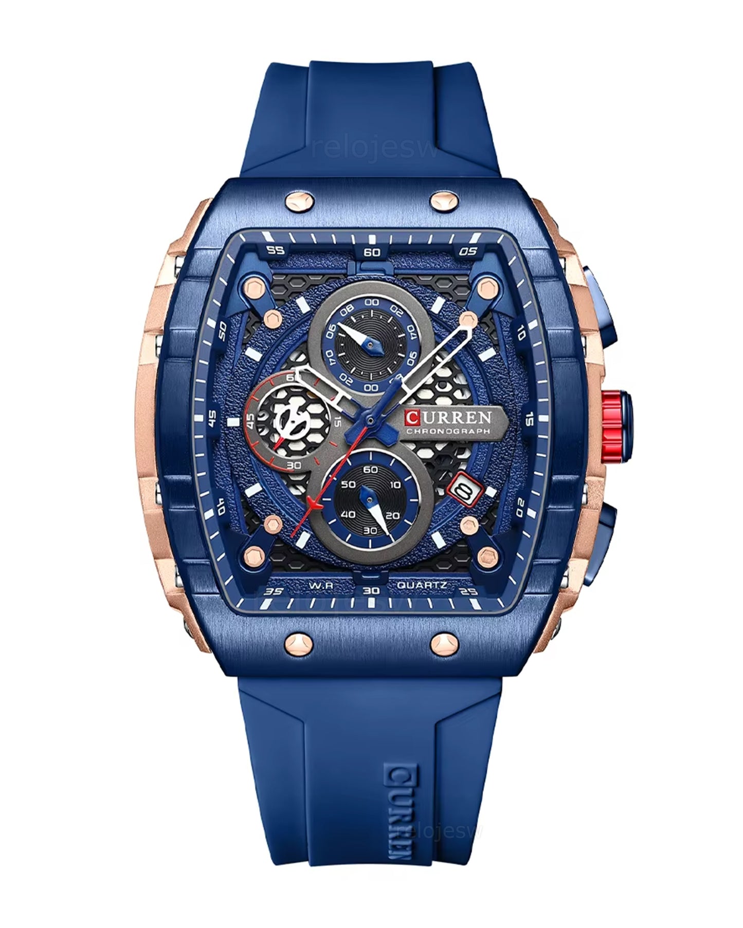 Reloj Curren Hombre Original Azul CU8442-AZOR