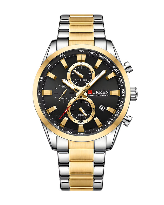 Reloj Curren Hombre Plateado y Dorado CU8445-BINE