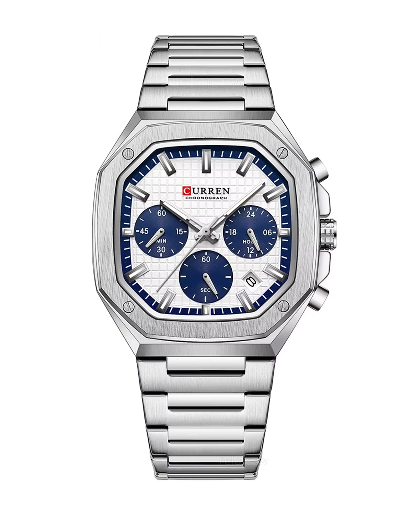 Reloj Curren Hombre Original Plateado CU8459-PLAZ