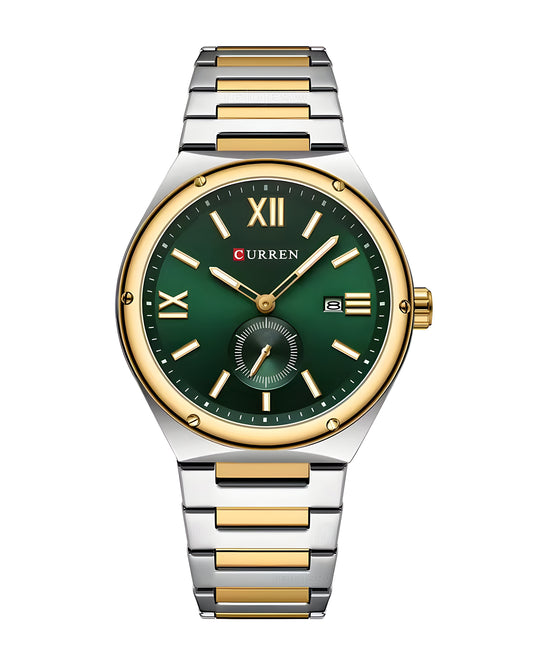 Reloj Curren Hombre Plateado y Dorado CU8471-BIVE