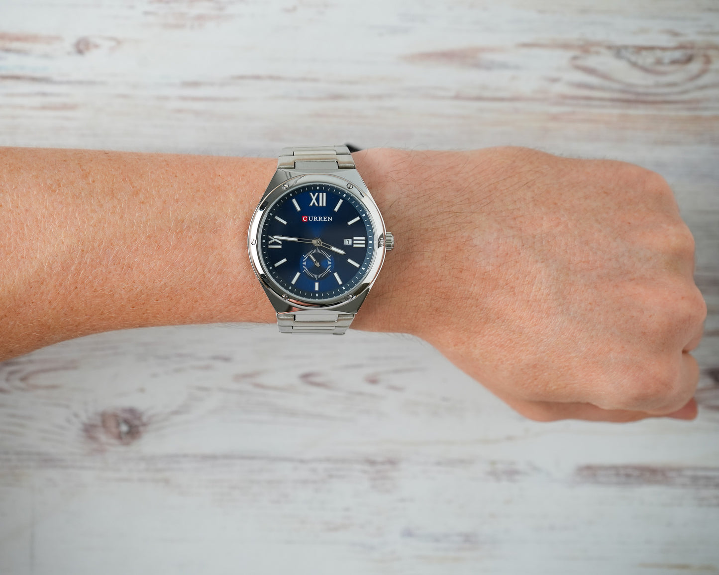 Reloj Curren Hombre Plateado CU8471-PLAZ