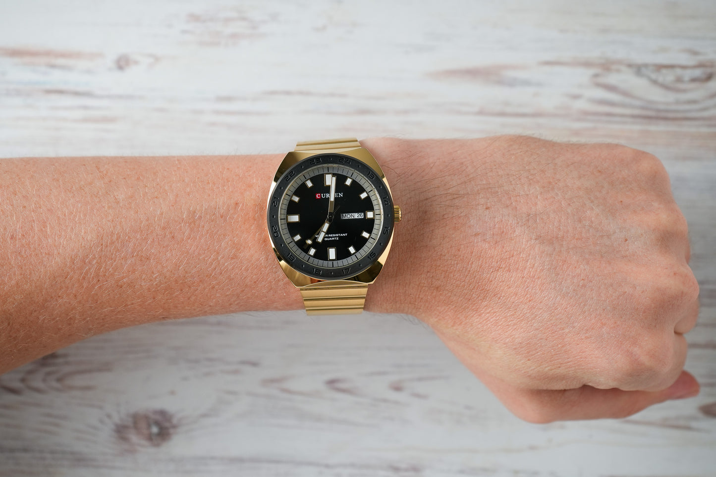 Reloj Curren Hombre Original Dorado CU8473-DONE