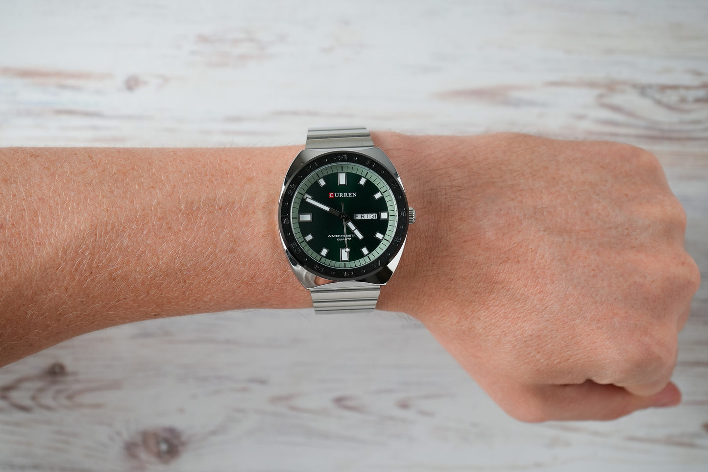 Reloj Curren Hombre Original Plateado CU8473-PLVE