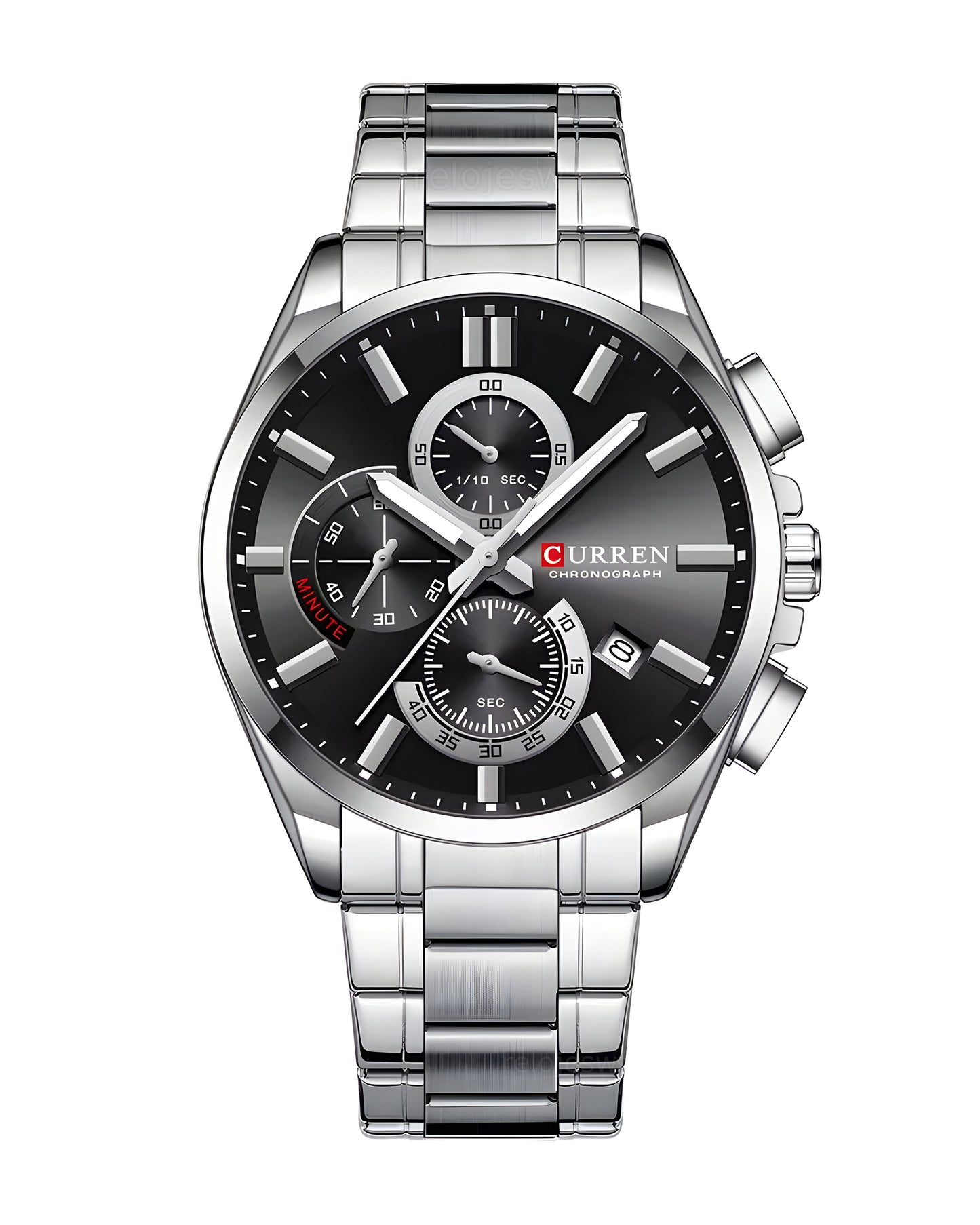 Reloj Curren Hombre Plateado CU8475-PLNE