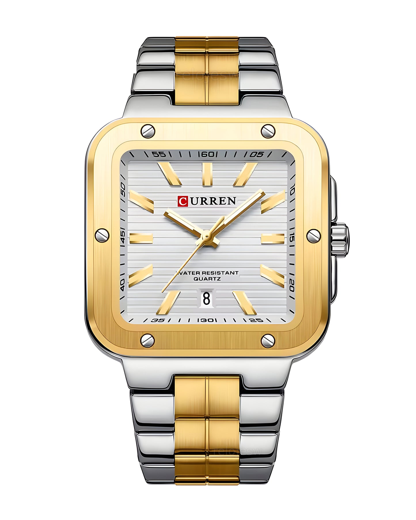 Reloj Curren Hombre Original Plateado y Dorado CU8479-BIBL