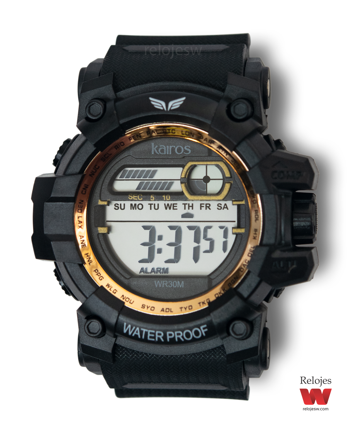 Reloj Kairos Hombre DM1314 Negro Oro Rosa